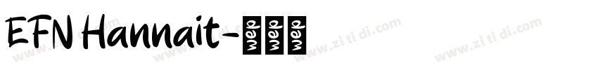 EFN Hannait字体转换